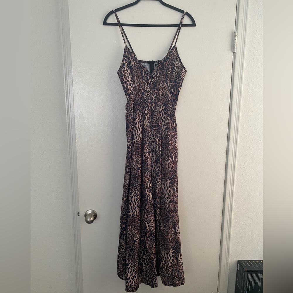 SHEIN Animal Print Maxi Dress